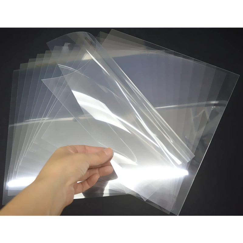 ZHluja 12-Pack 5 mil 12-Inch-by-12-Inch Blank Stencil Sheet for Cricut Vinyl  Silhouette  Transparent PET Acetate Mylar Craft Template Material - Image 1